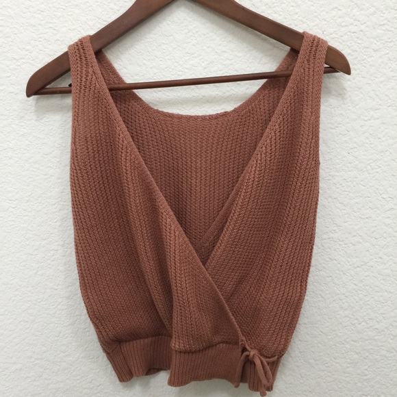 moon & madison Tops - Moon & Madison wrap front tank